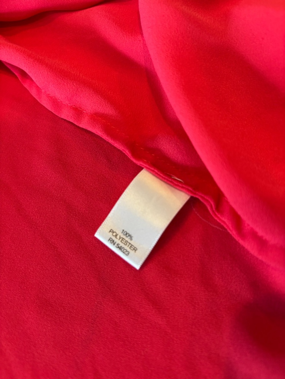 Banana Republic Red Pintuck Blouse - Picture 6 of 7